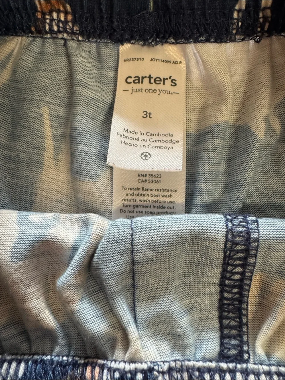 Carter's Blue and Teal Kids Pajama 2 Set Size 3T